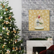 Snowglobe Labradoodle Canvas Wrap