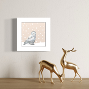 Snowy Owl 1 Happy Square