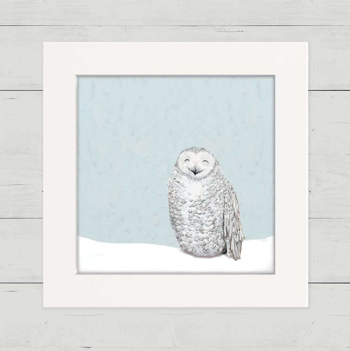 Snowy Owl 2 Happy Square