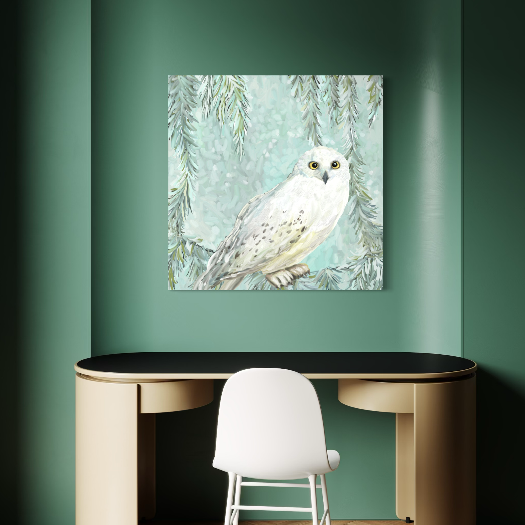 Snowy Owl 3 Canvas Wrap