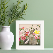 Springtime Friends - Hedgie and Bun Happy Square™