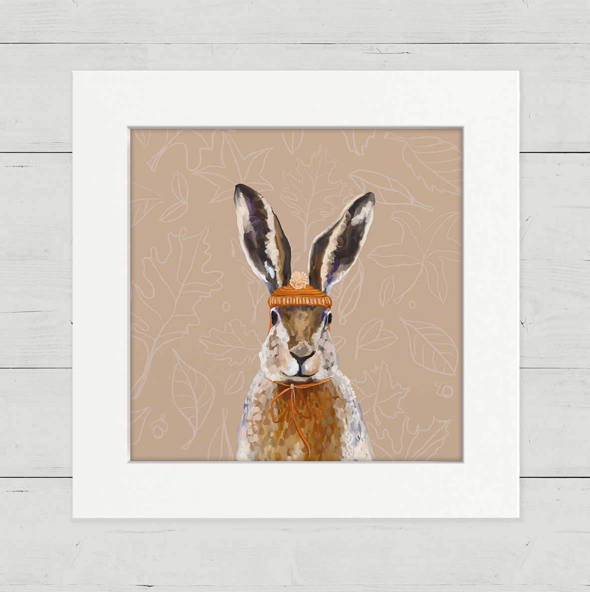 Thankful Bunny Happy Square