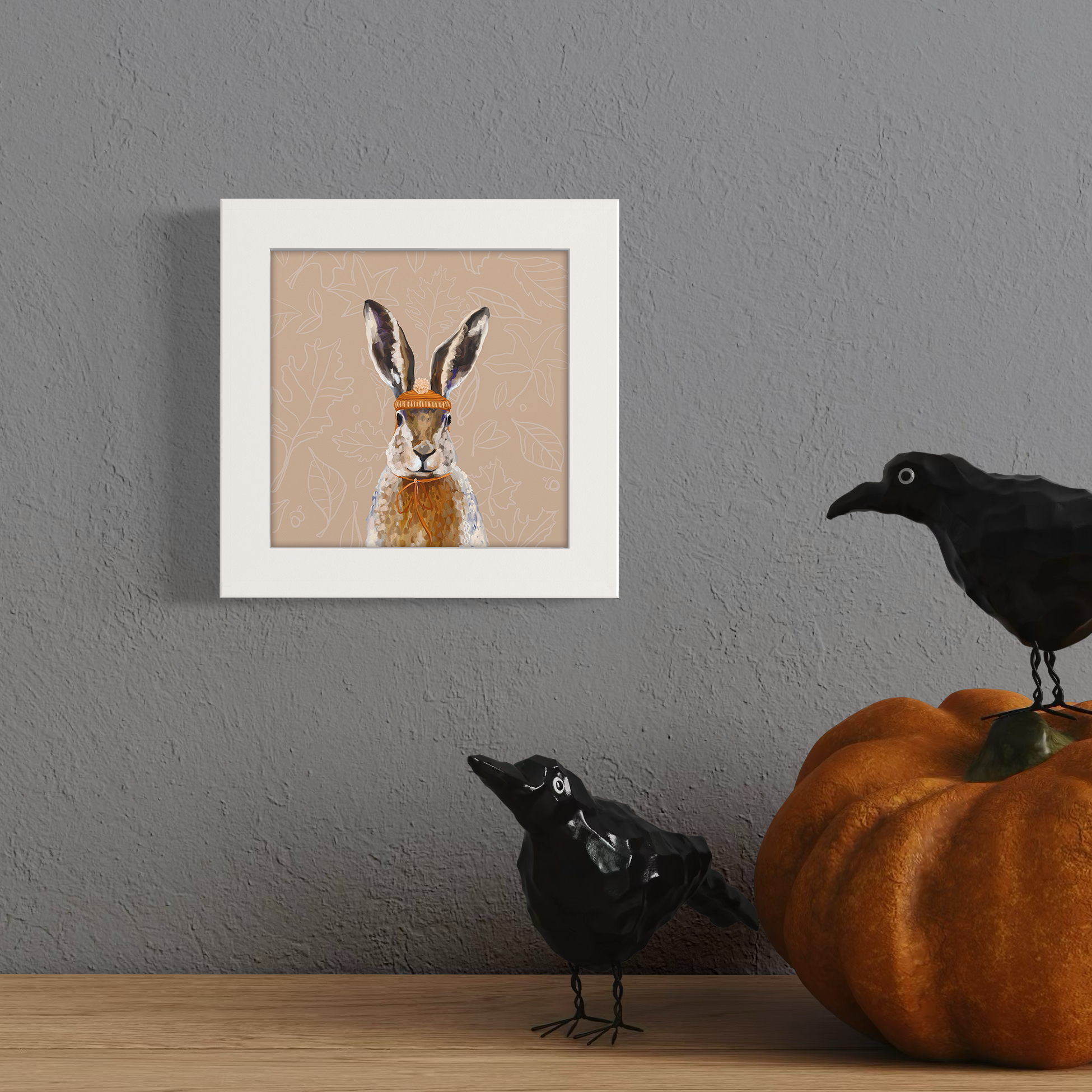 Thankful Bunny Happy Square