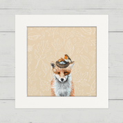 Thankful Fox Happy Square