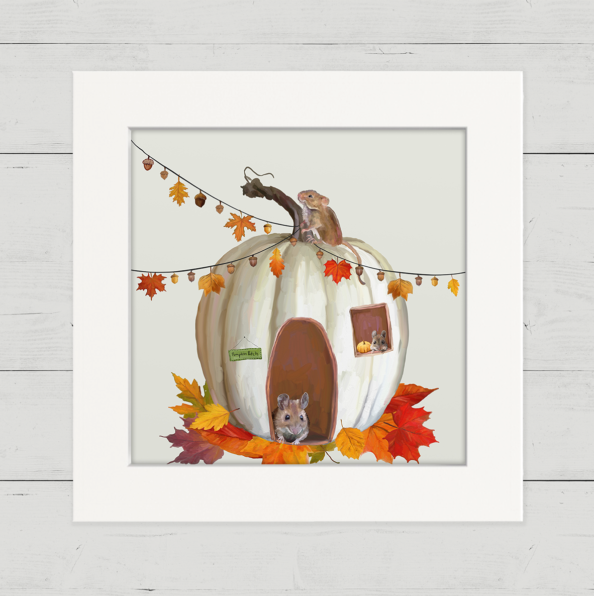 Fall - Mouse House Happy Square