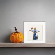 Fall - Thankful Scarecrow Happy Square