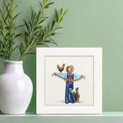 Fall - Thankful Scarecrow Happy Square