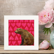 Valentine Bear Happy Square™