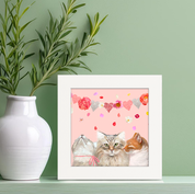 Valentine Cats Happy Square™