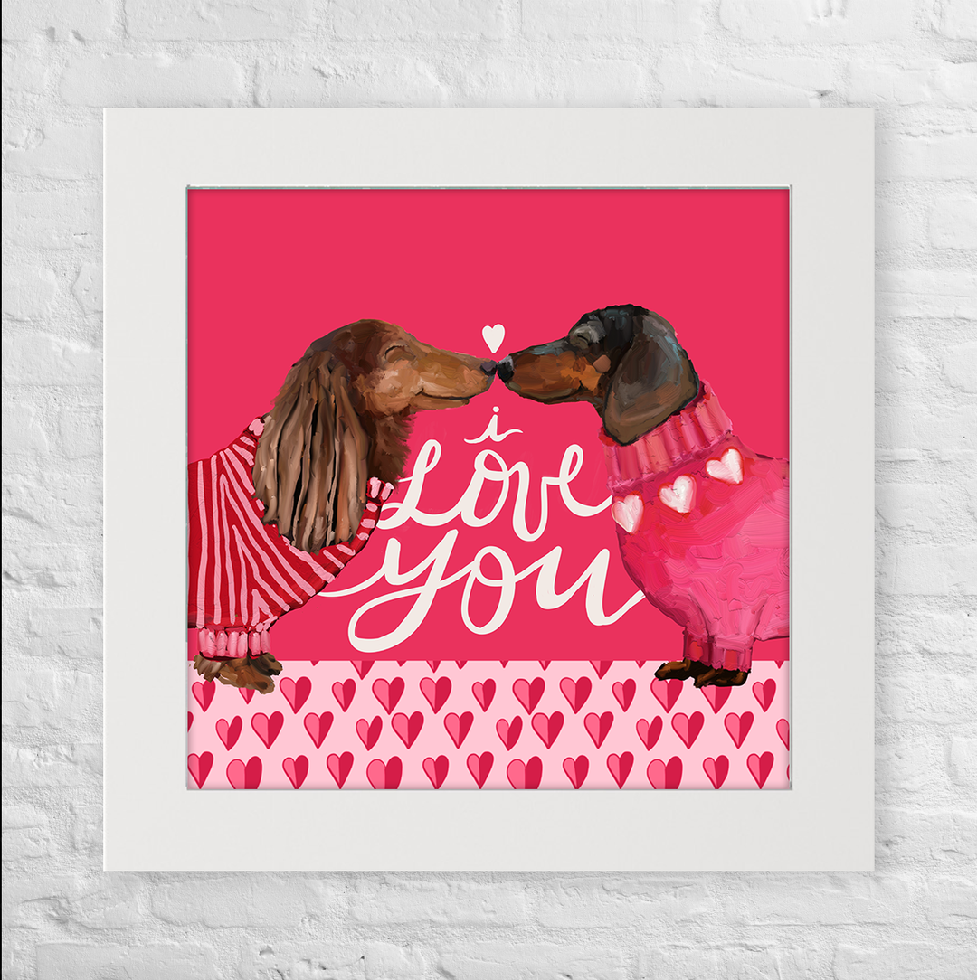 Valentine Doxies Happy Square™