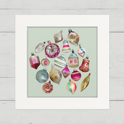 Vintage Ornaments 1 Happy Square
