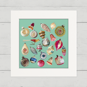 Vintage Ornaments 2 Happy Square