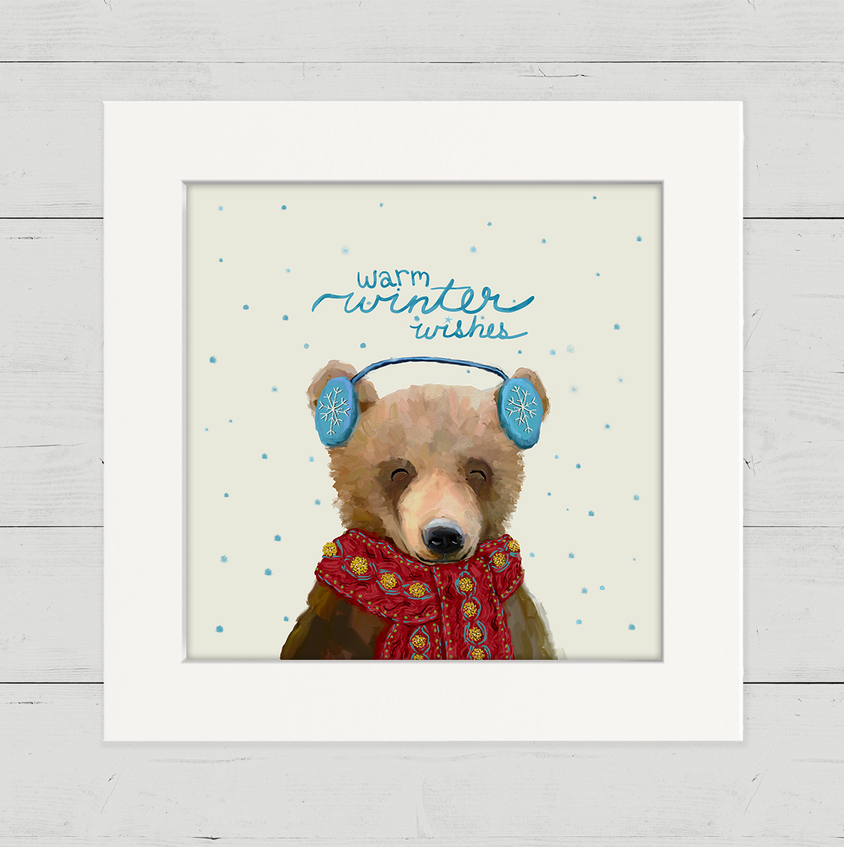 Warm Winter Wishes Happy Square