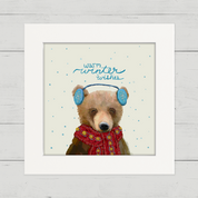 Warm Winter Wishes Happy Square