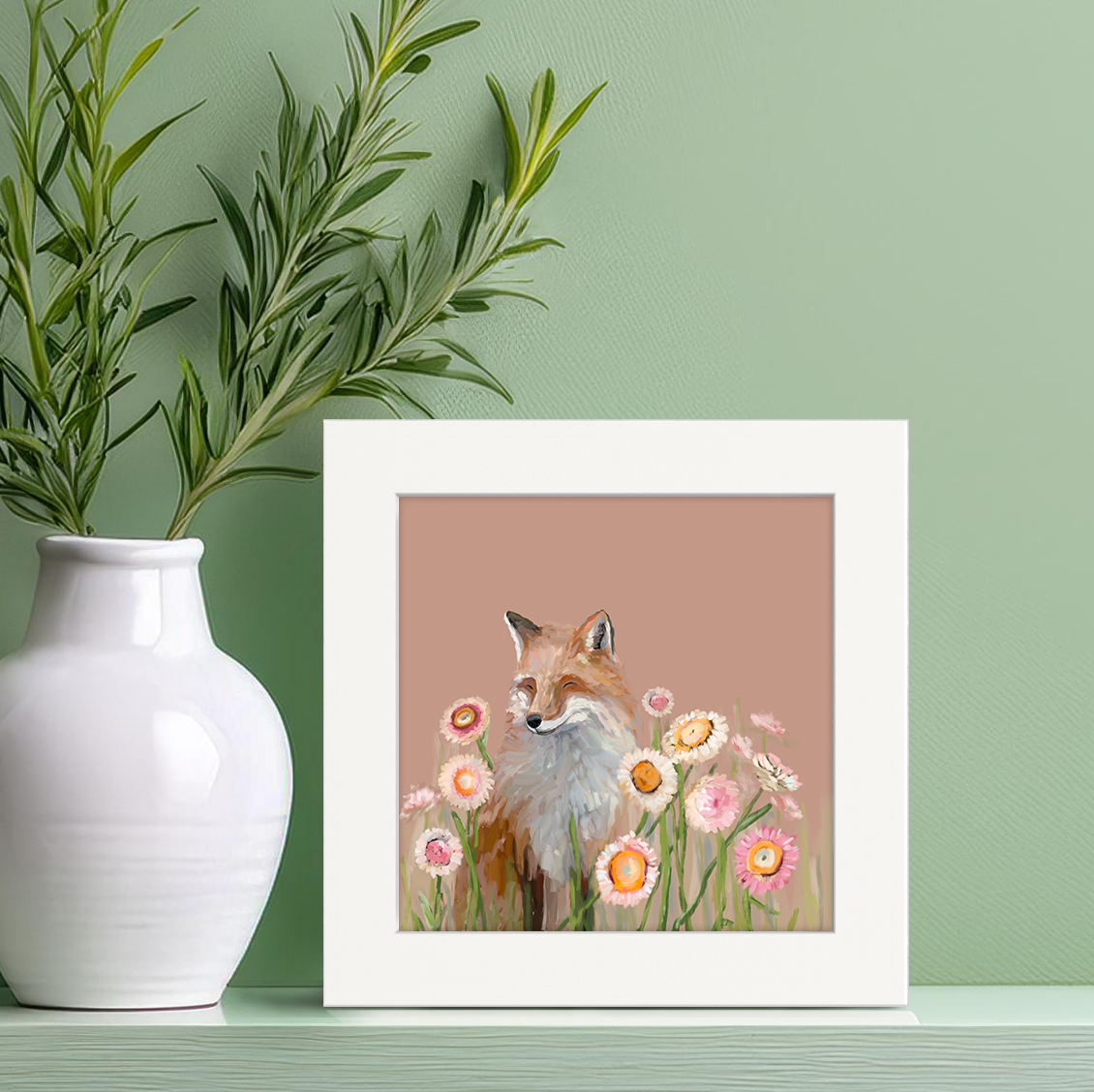 Wildflower Fox Happy Square™