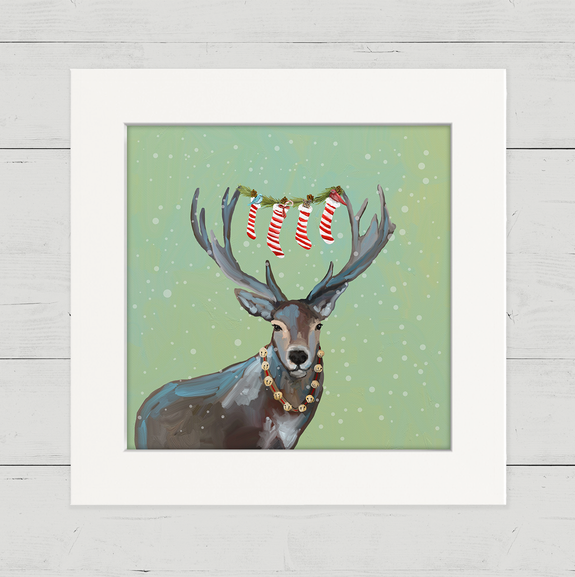 Wondrous Deer Happy Square
