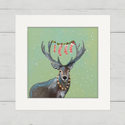 Wondrous Deer Happy Square