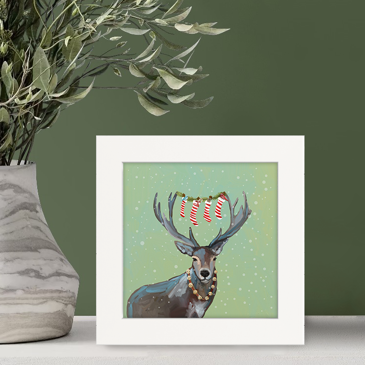 Wondrous Deer Happy Square