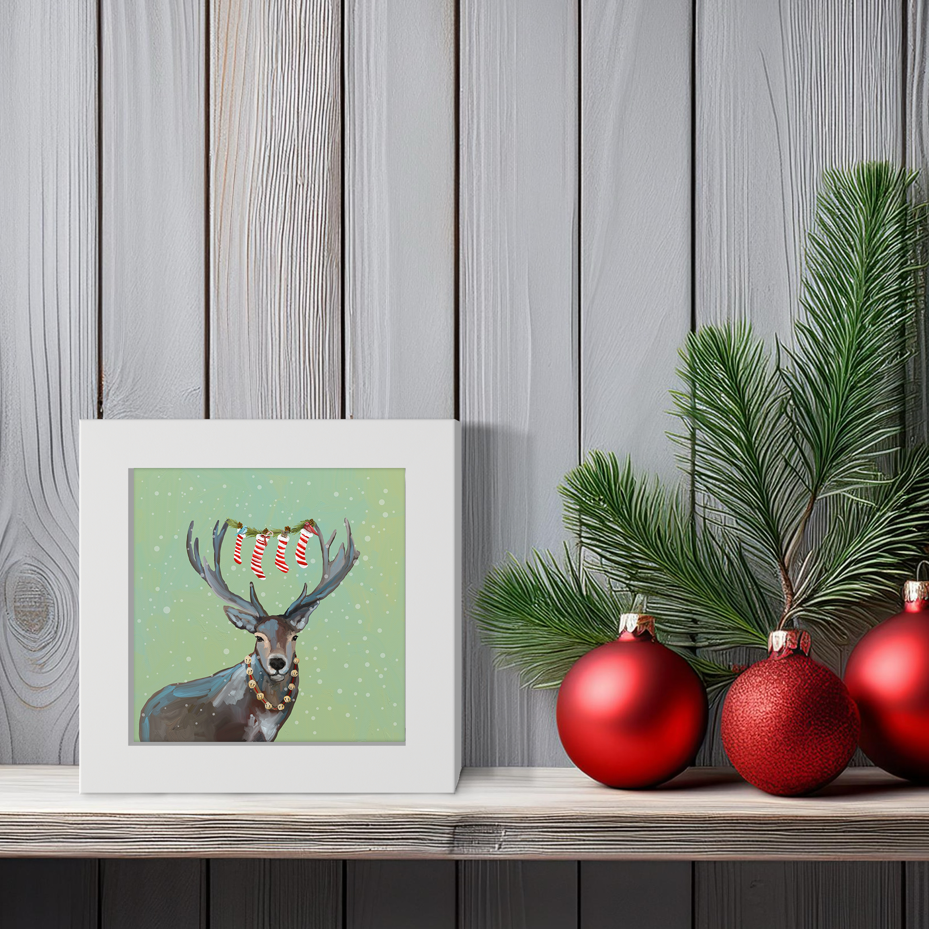 Wondrous Deer Happy Square