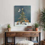 Woodland Christmas Tree Canvas Wrap