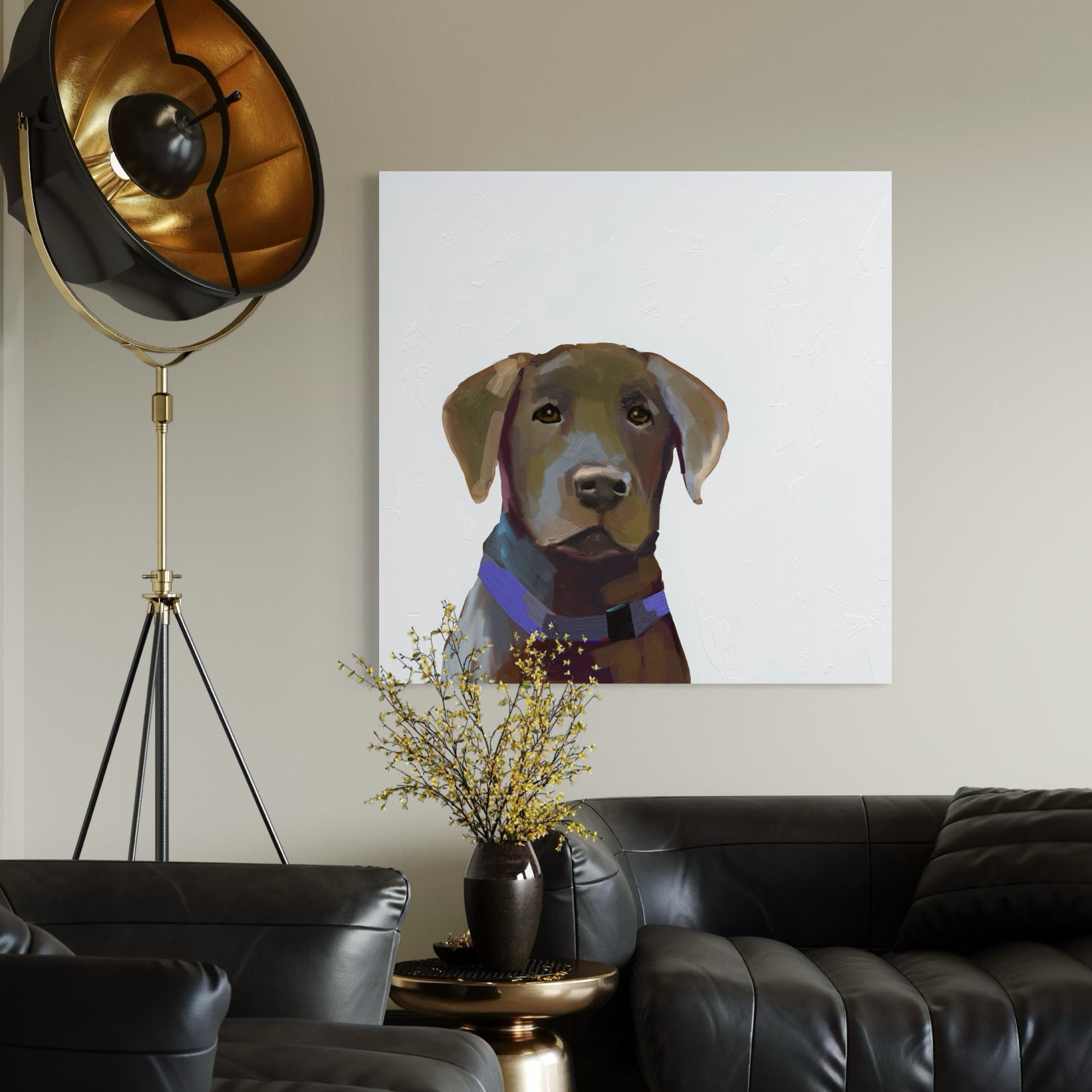 Best Friend - Chocolate Lab Canvas Wrap