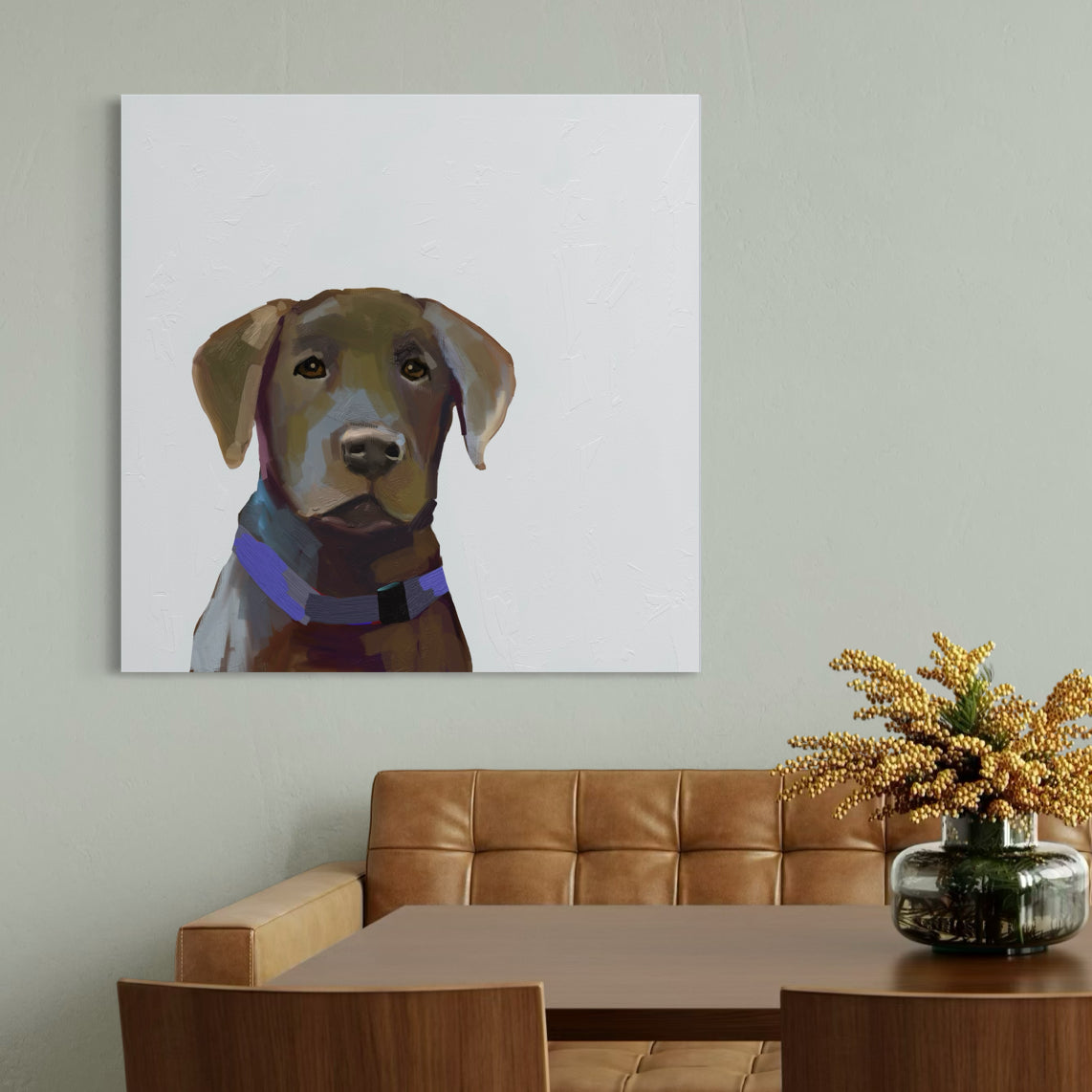 Best Friend - Chocolate Lab Canvas Wrap