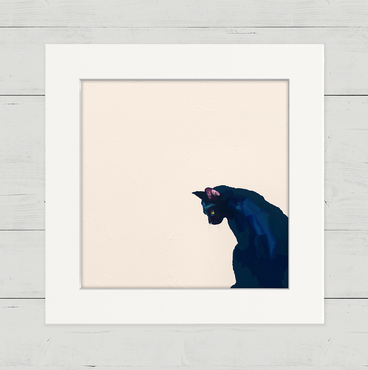 Black Cat Happy Square