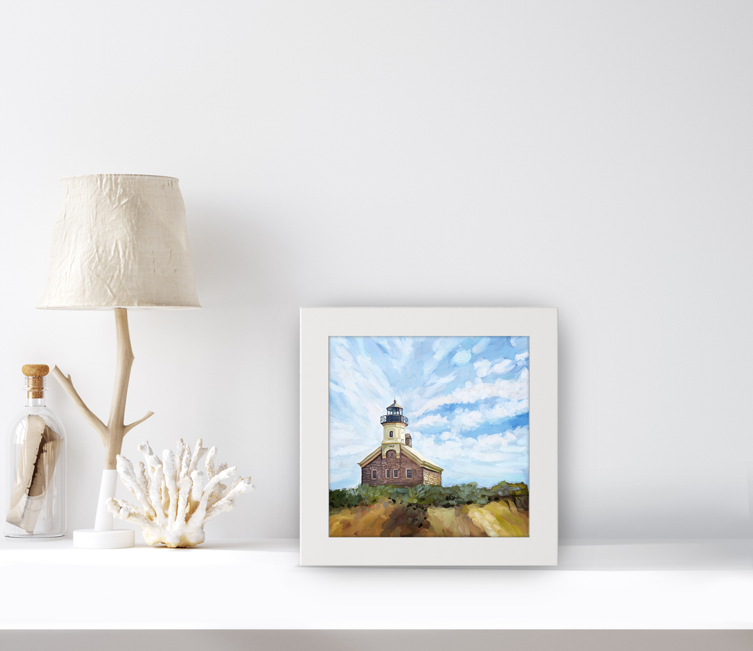 Block Island North Lighthouse Happy Square™