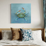 Blue Crab Canvas Wrap