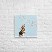 Festive Beagle Canvas Wrap