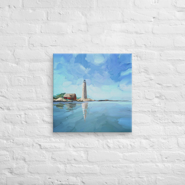 New Haven Lighthouse Canvas Wrap