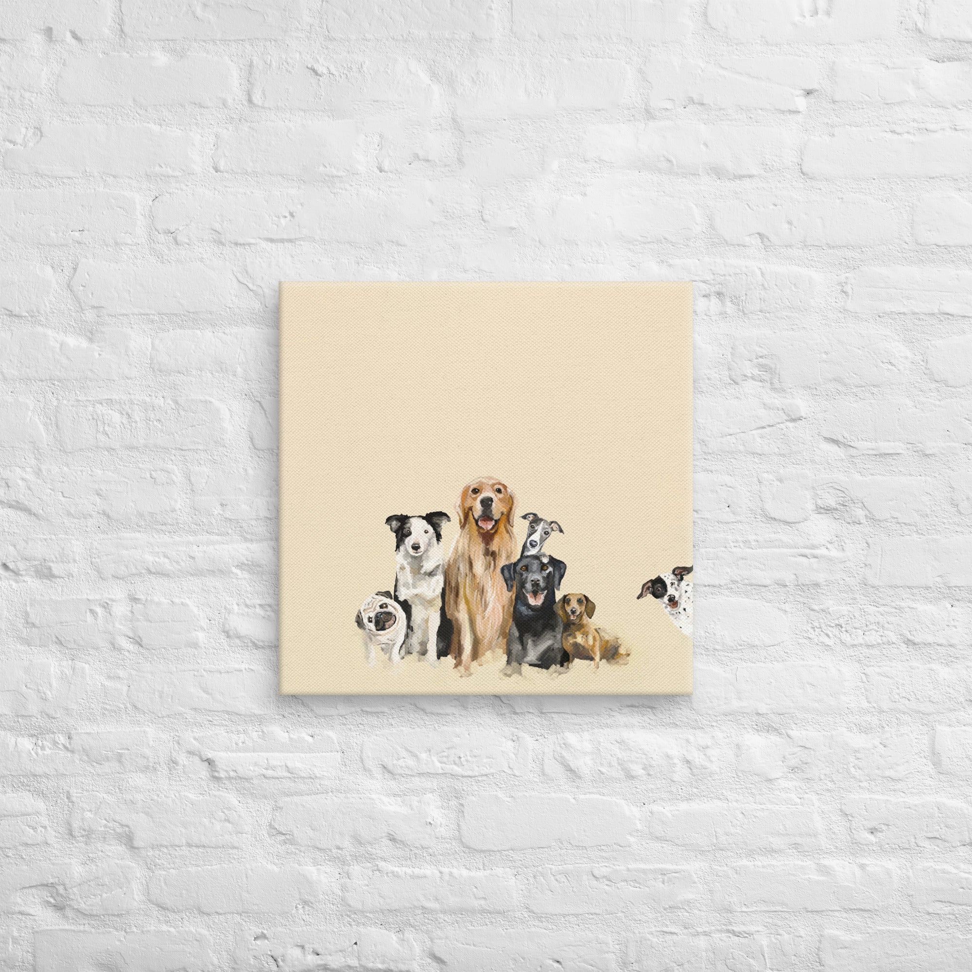 Dog Bunch 1 Canvas Wrap