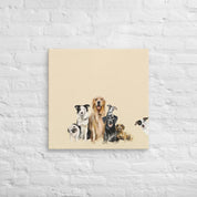 Dog Bunch 1 Canvas Wrap