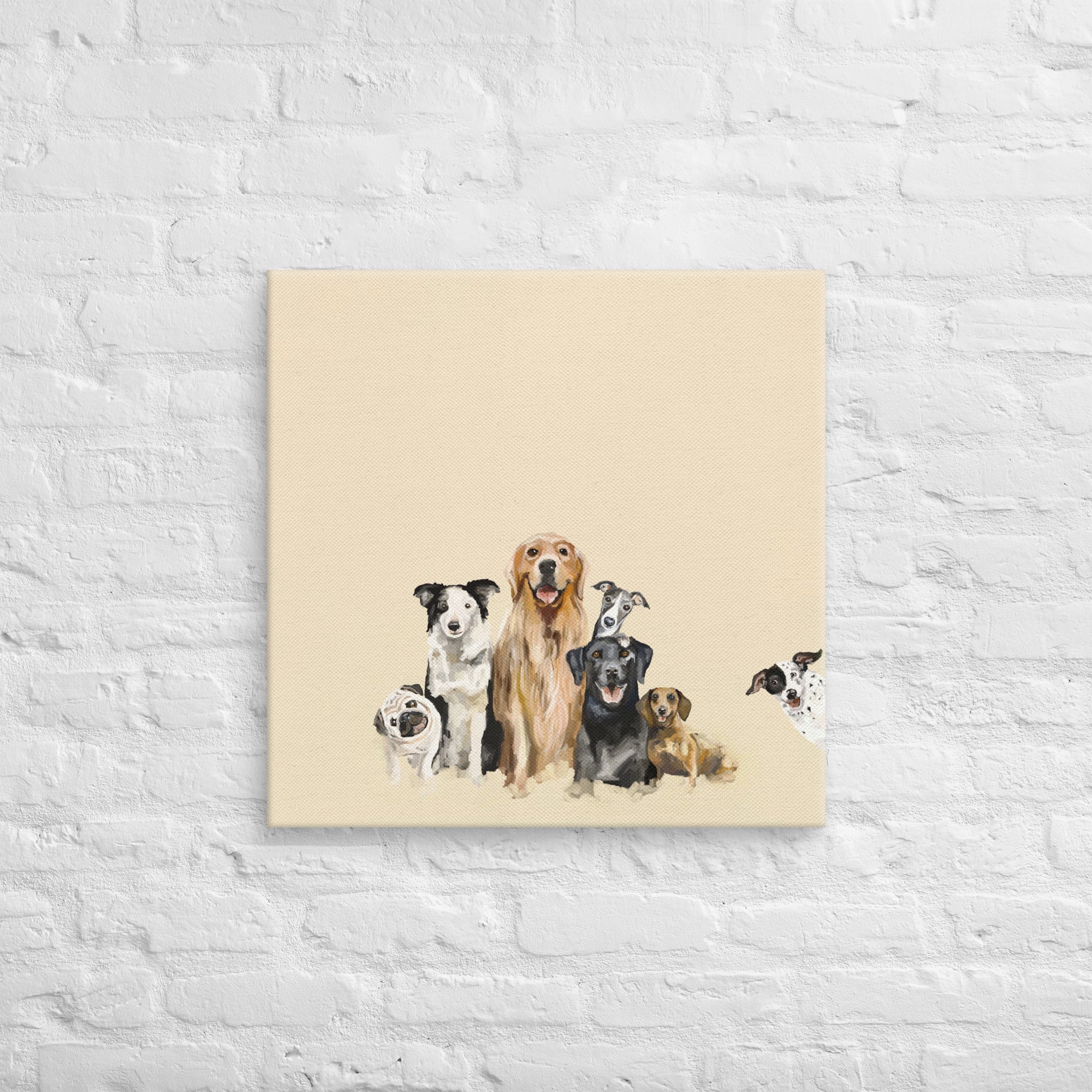 Dog Bunch 1 Canvas Wrap