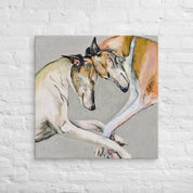 Greyhound Pair Canvas Wrap