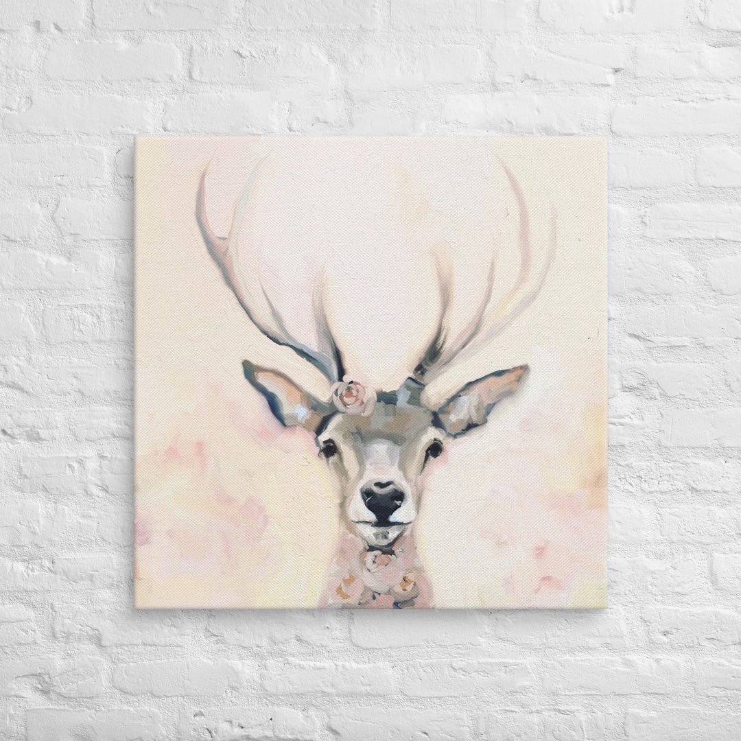 Adored Deer Canvas Wrap