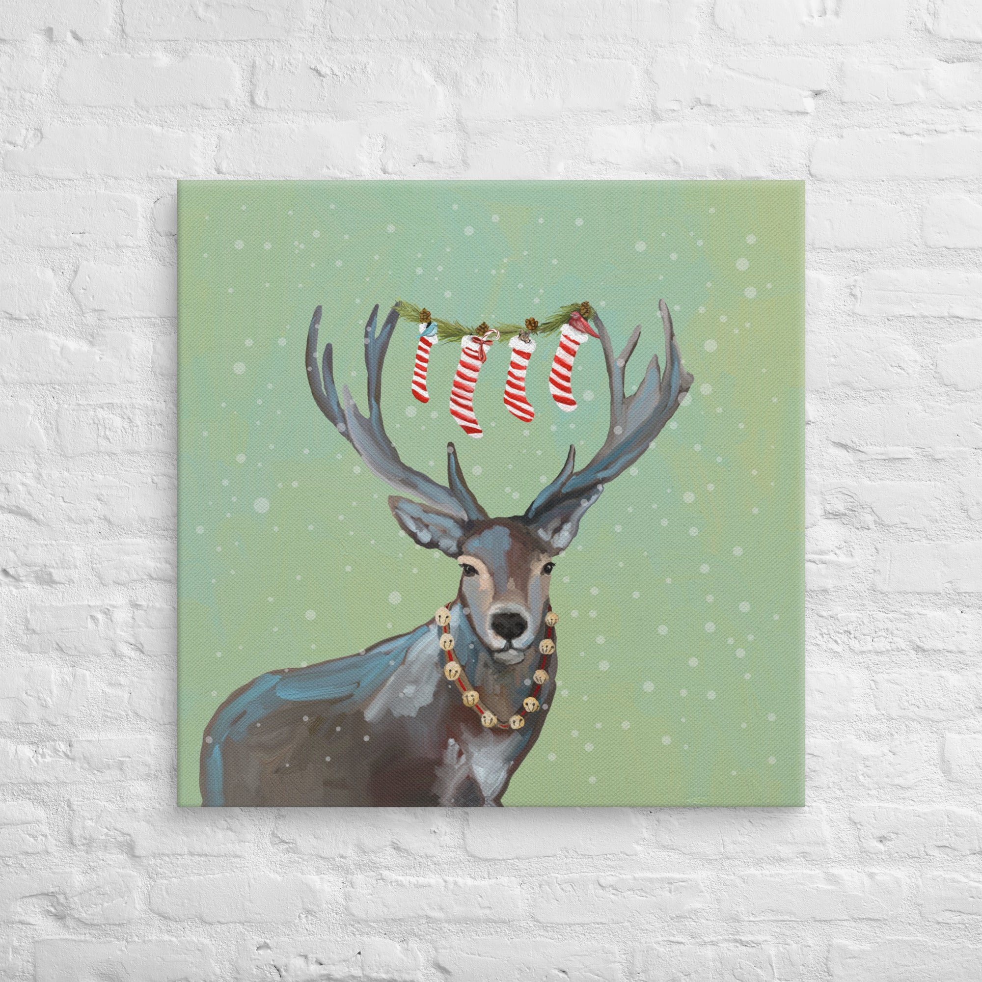 Holiday Deer Canvas Wrap