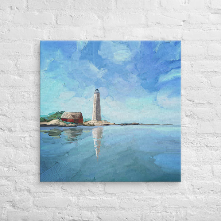 New Haven Lighthouse Canvas Wrap