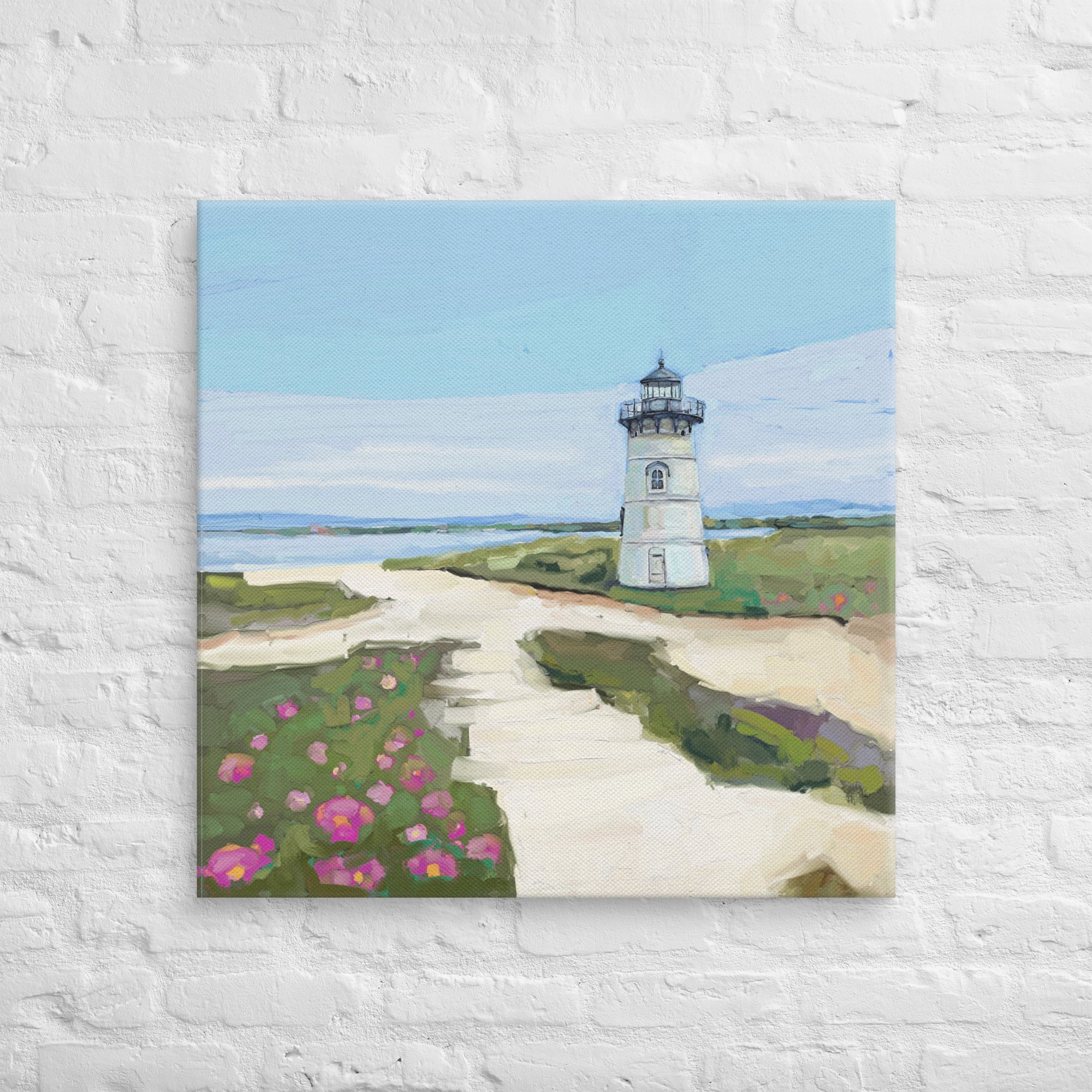 Edgartown Harbor Lighthouse Canvas Wrap