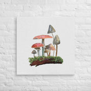 Forest Magic - Mushroom Garden 1 Canvas Wrap