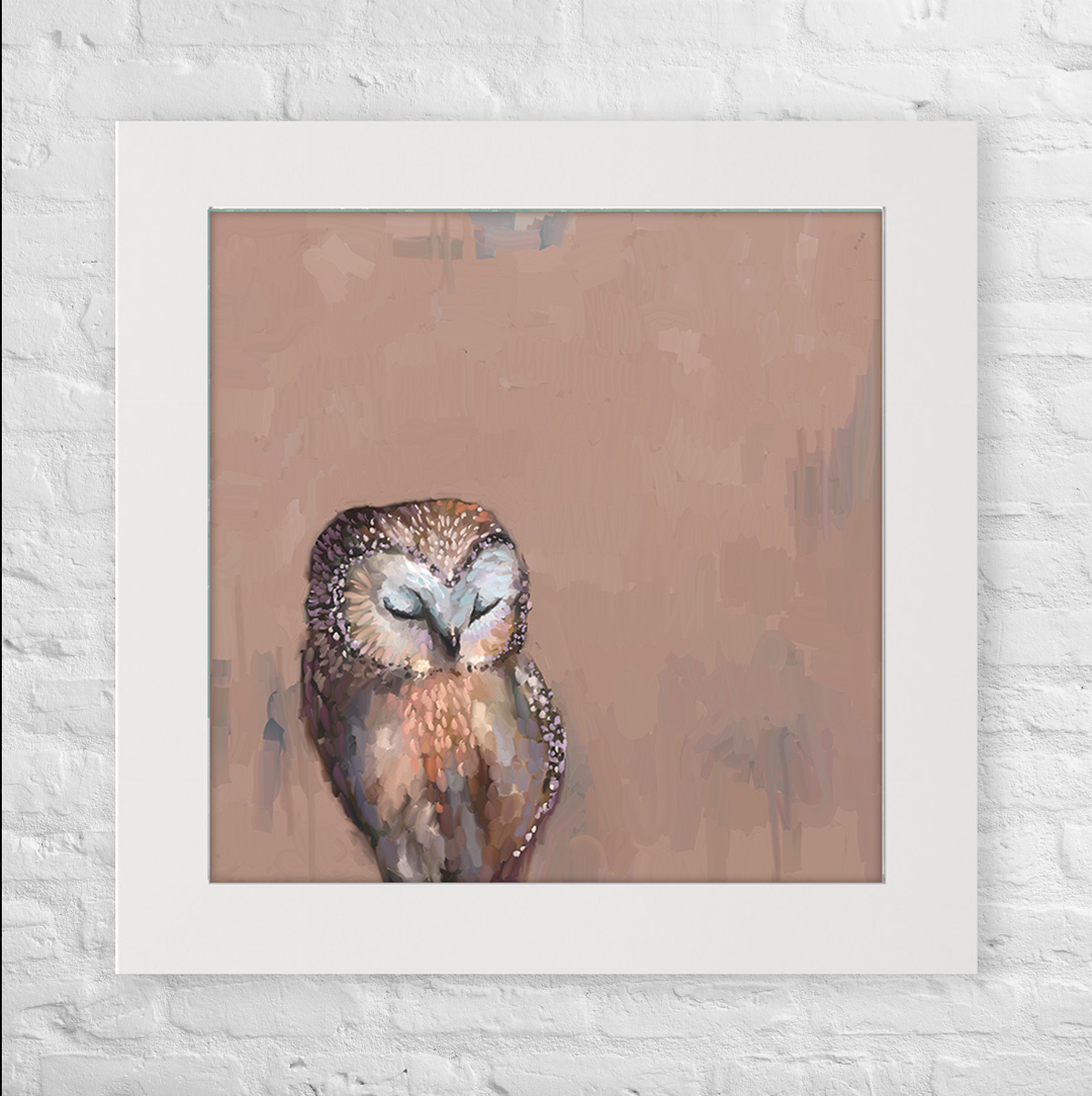 Changing Seasons Owl Happy Square™