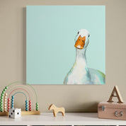 Curious Duck Canvas Wrap