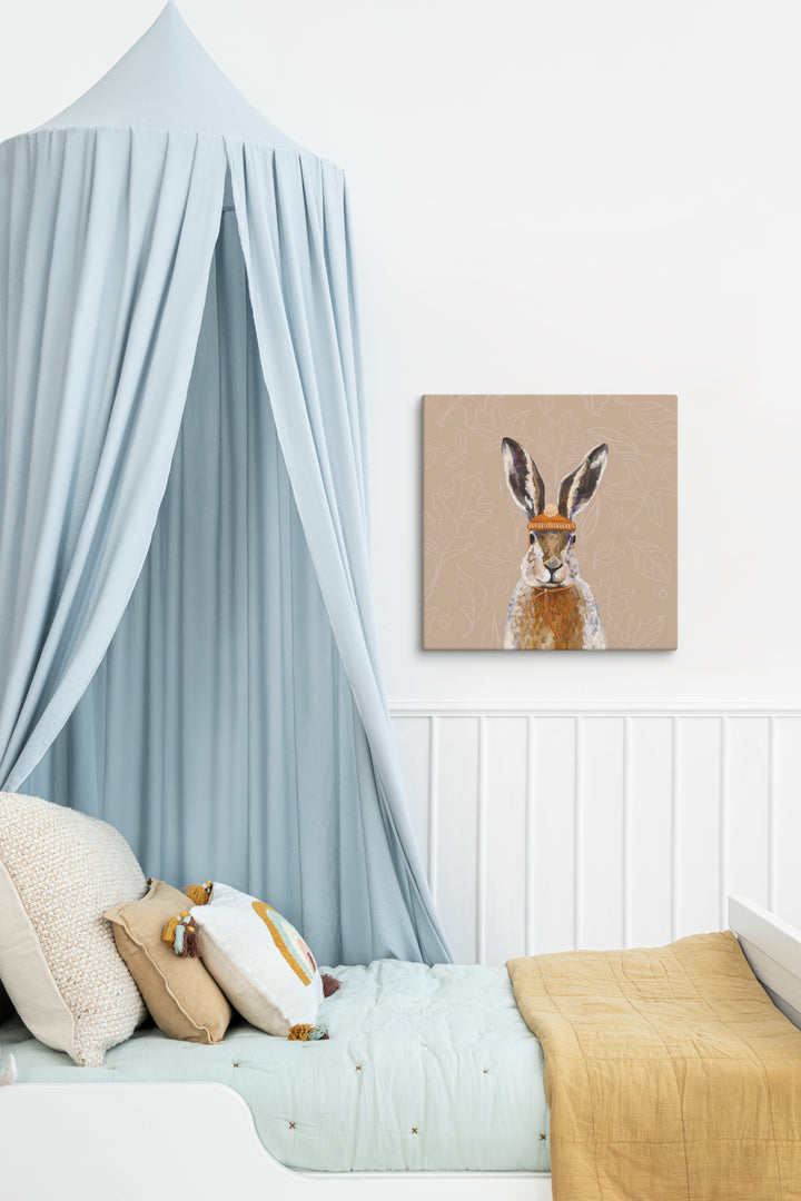 Thankful Bunny Canvas Wrap