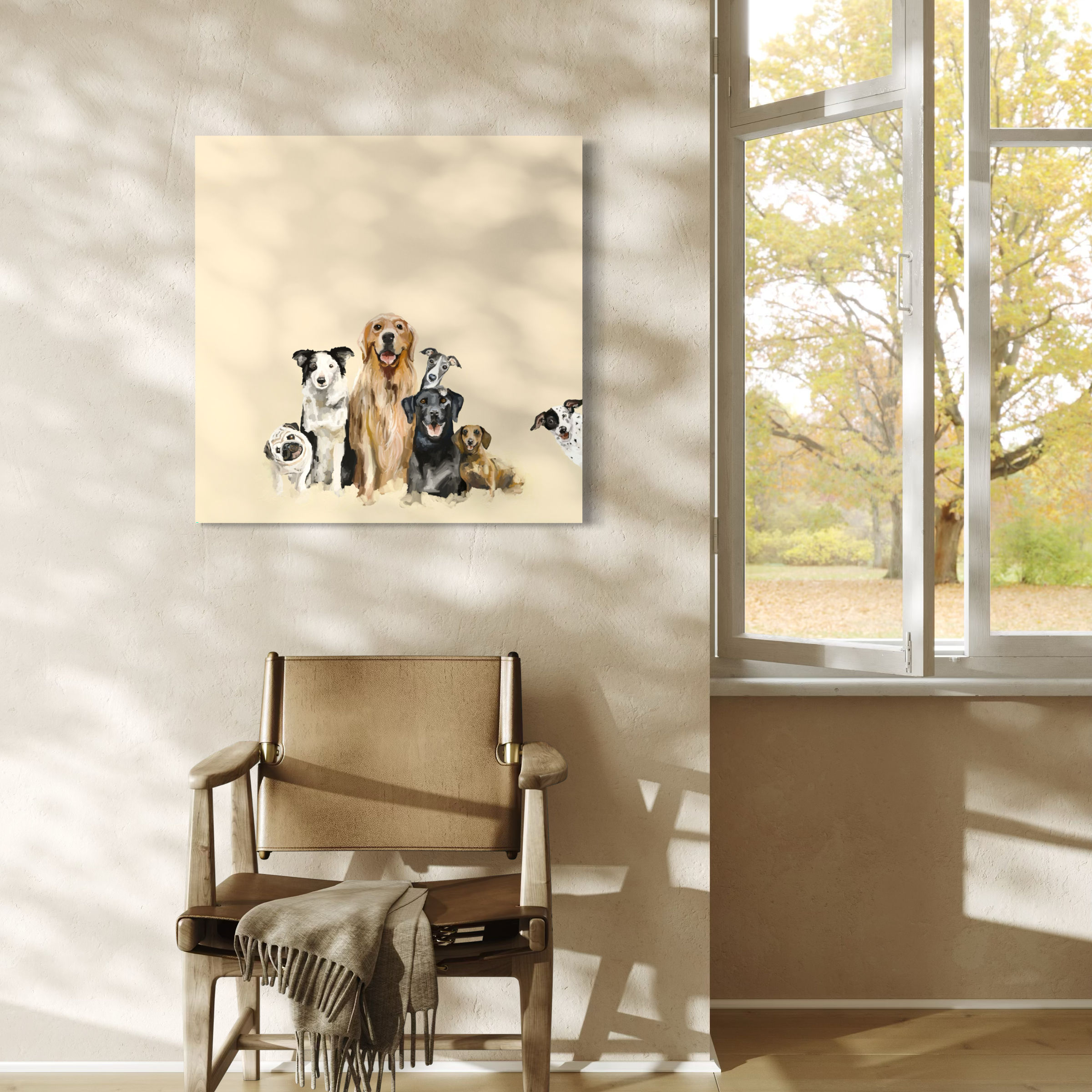 Dog Bunch 1 Canvas Wrap