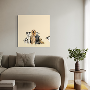 Dog Bunch 1 Canvas Wrap