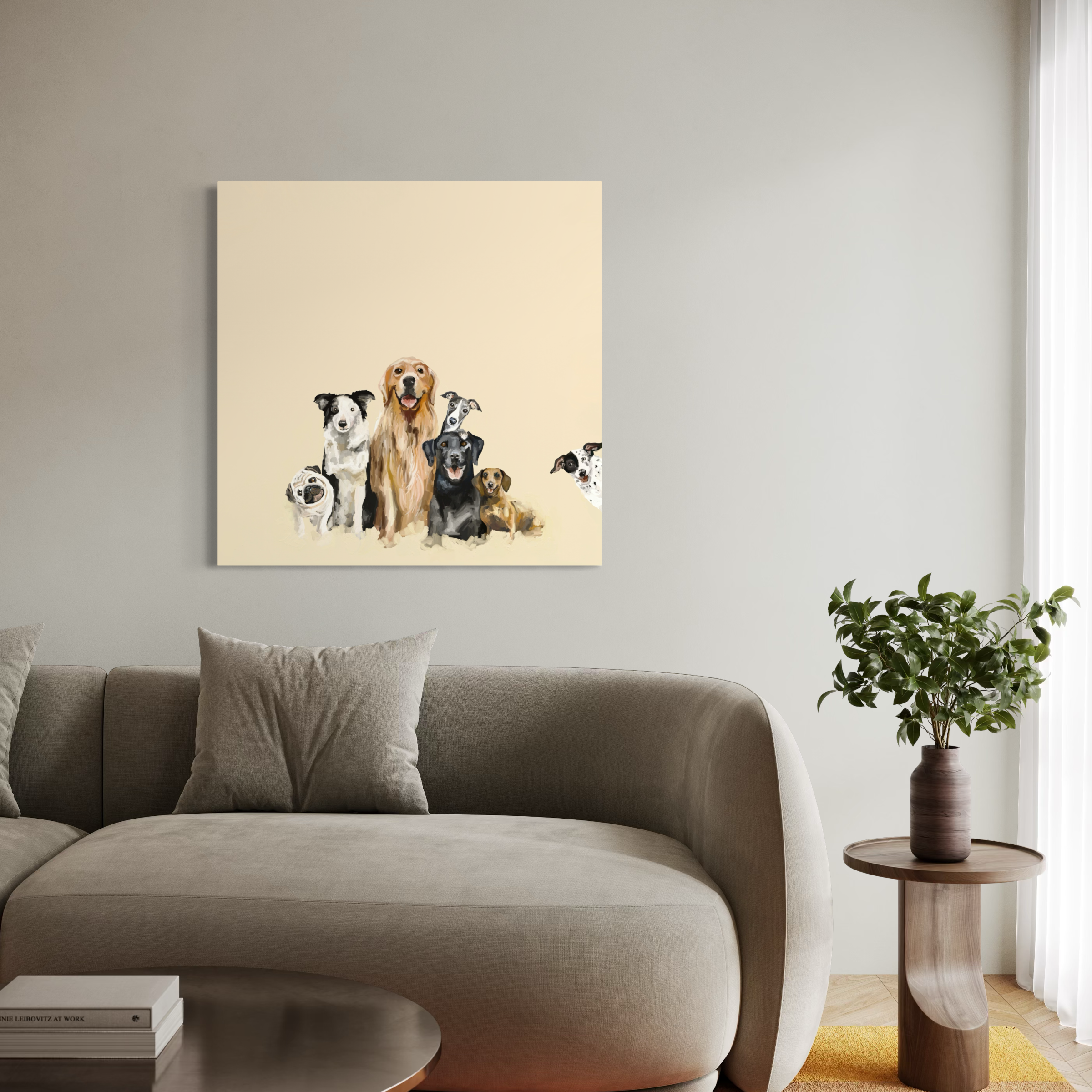Dog Bunch 1 Canvas Wrap