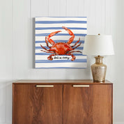 Don't Be Crabby Canvas Wrap