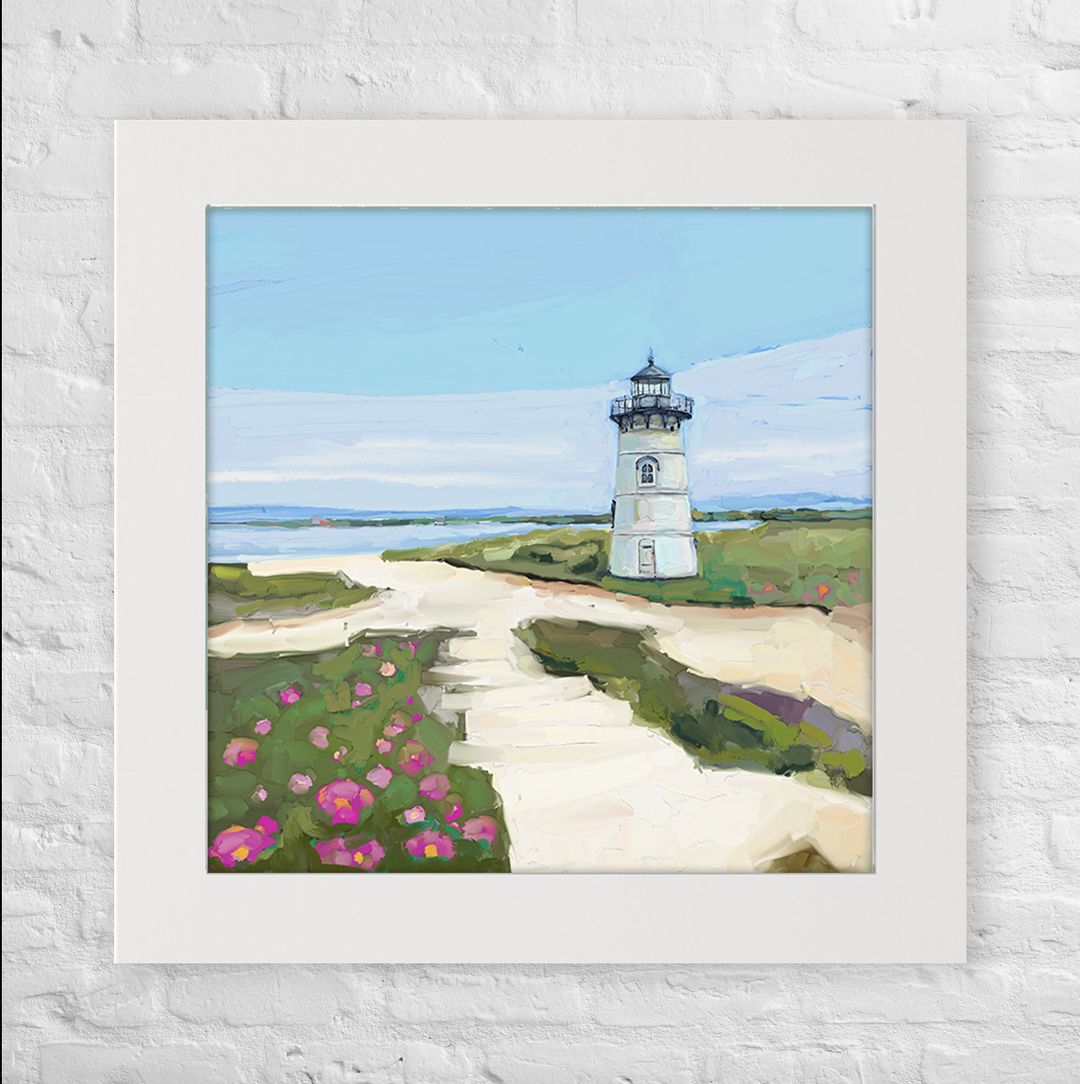 Edgartown Lighthouse Happy Square™