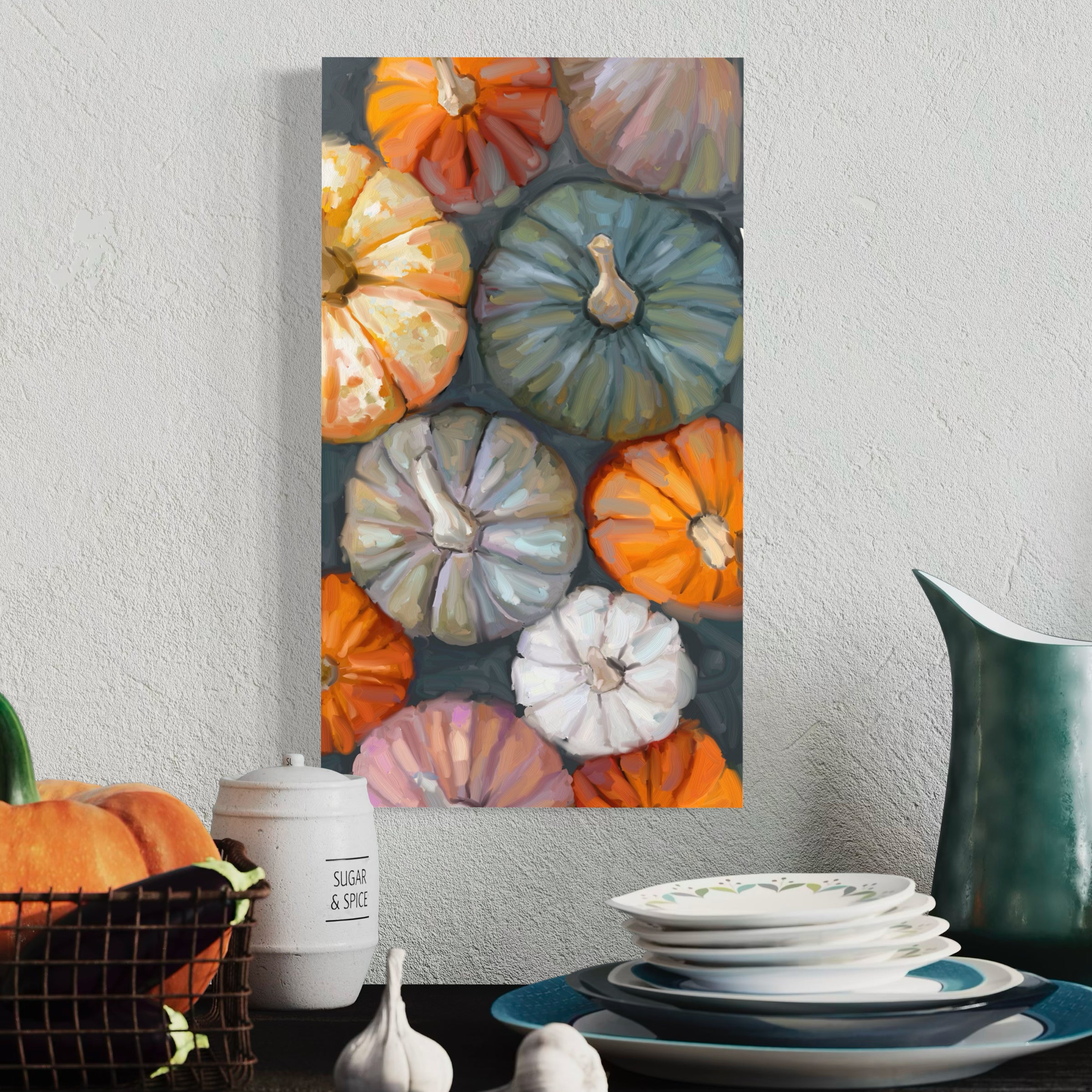 Fall - Pumpkin Patch Canvas Wrap