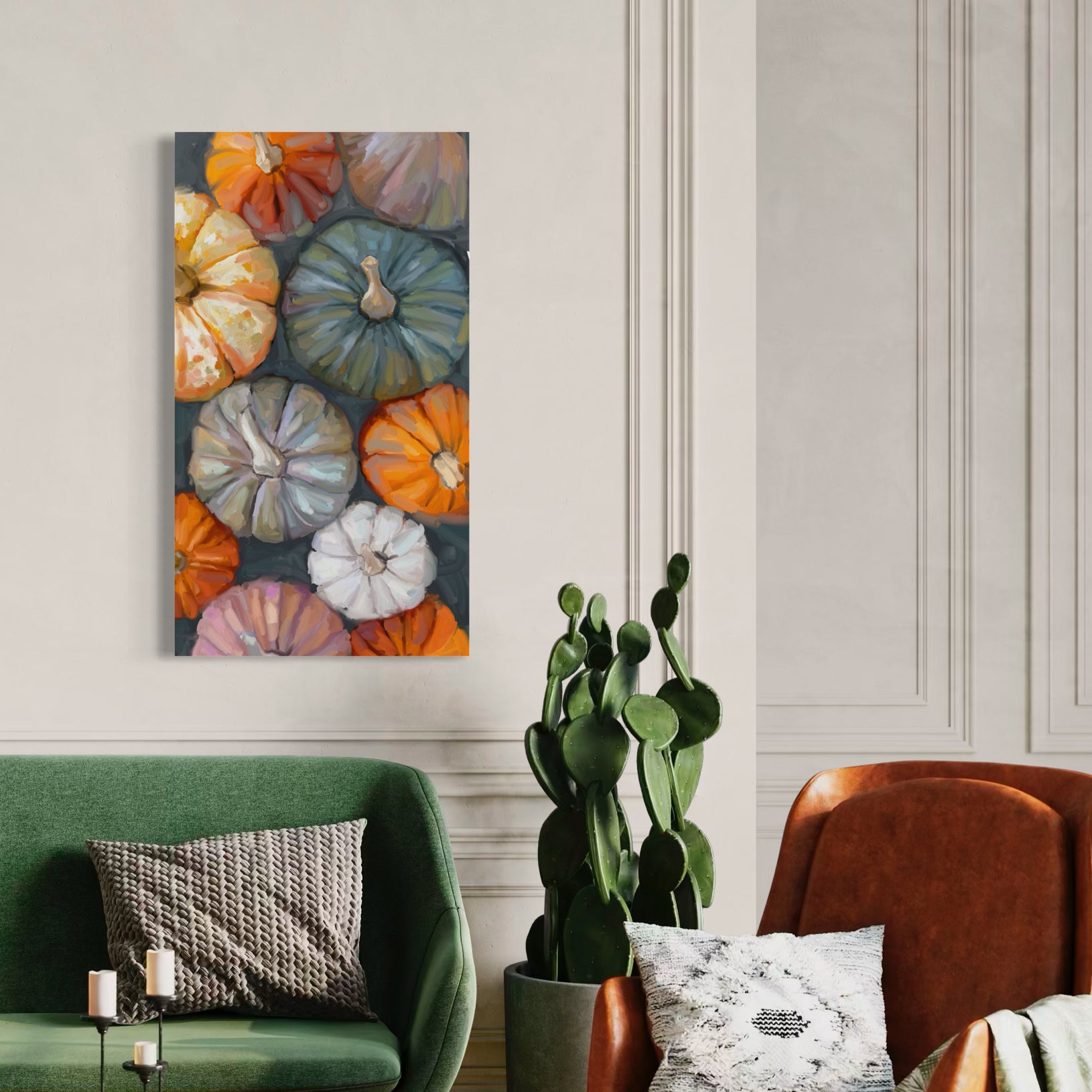 Fall - Pumpkin Patch Canvas Wrap